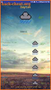 Meteo screenshot