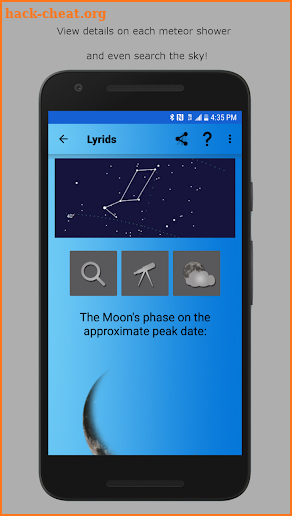 Meteor Shower Calendar screenshot