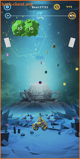 Meteorite blast screenshot