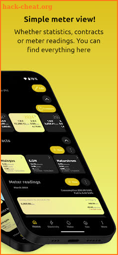 Meter readings | Read, save screenshot