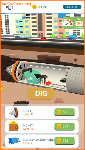 Metro Idle 3D - Drill Metro screenshot