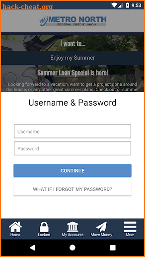 Metro North FCU screenshot