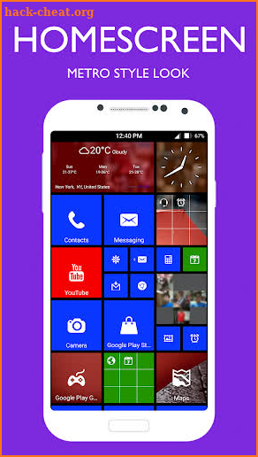 Metro Style Launcher 8 Theme - 2019 screenshot