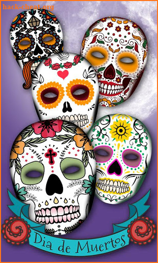 Mexican Skull Mask – Halloween Makeup Face Editor screenshot