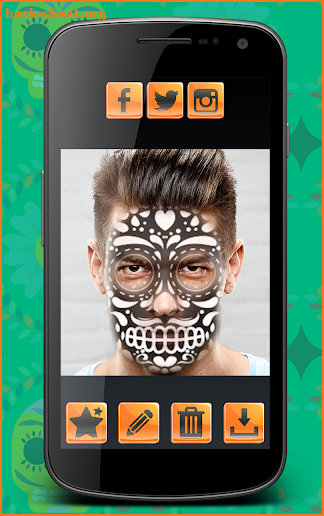 Mexican Sugar Skull Makeup screenshot