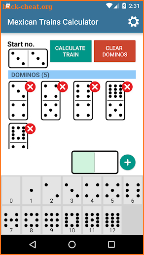 Mexican Train Domino Calc screenshot