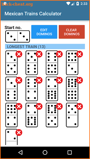 Mexican Train Domino Calc screenshot