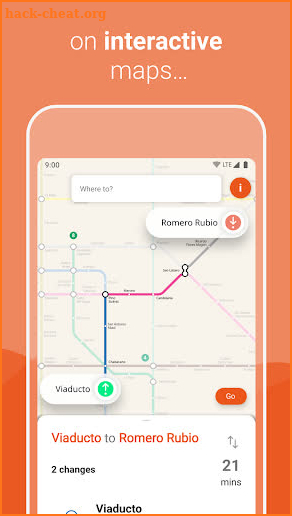 Mexico City Metro - map and route planner screenshot