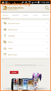 MGM Resorts International screenshot