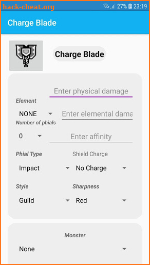 MHGU Damage Calculator screenshot