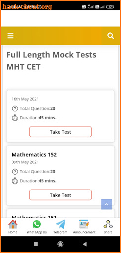 MHT-CET Free Mock Test screenshot