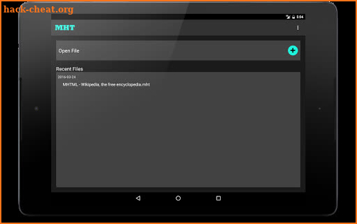 MHT Files Viewer screenshot