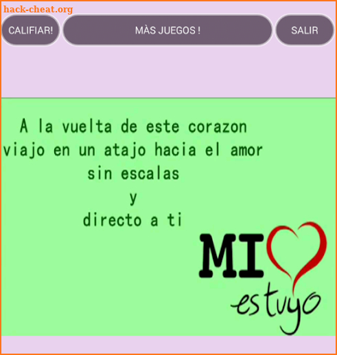 Mi corazon es tuyo Video con letra screenshot