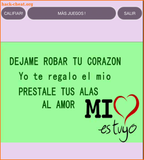 Mi corazon es tuyo Video con letra screenshot