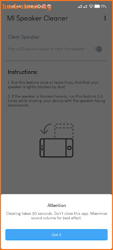 Mi Speaker Cleaner screenshot