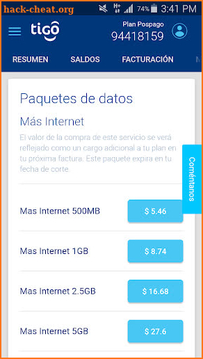 Mi Tigo Honduras screenshot