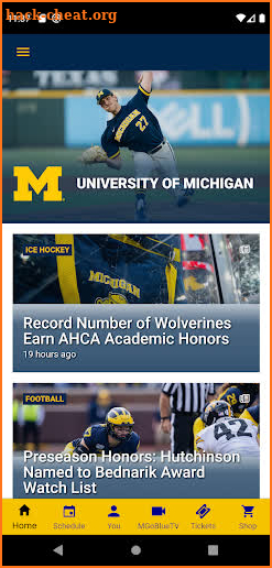 Michigan Athletics screenshot