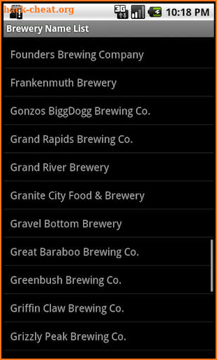 Michigan Brewery Finder: Phone screenshot