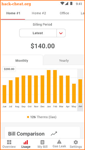 Michigan Gas Utilities (MGU) screenshot