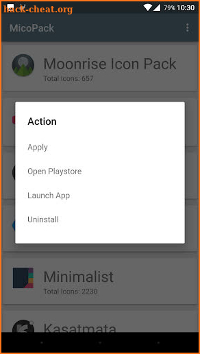 MicoPacks - Icon Pack Manager screenshot