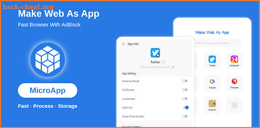 MicroApp Pro: Make Web As App screenshot