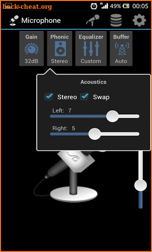Microphone screenshot