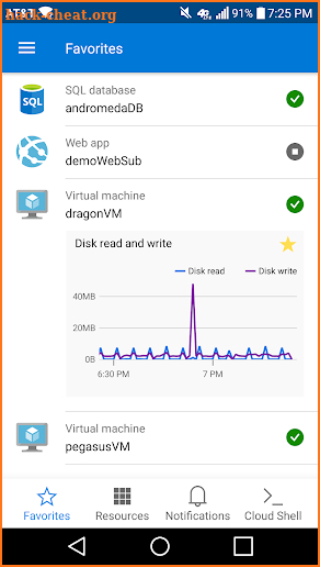 Microsoft Azure screenshot