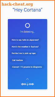 Microsoft Cortana – Digital assistant screenshot