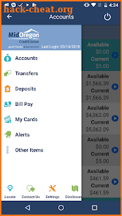 Mid Oregon Credit Union screenshot