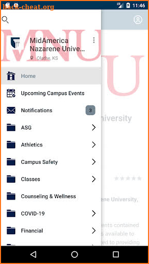 MidAmerica Nazarene University screenshot