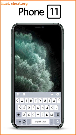 Midnight Green Phone 11 Keyboard Theme screenshot