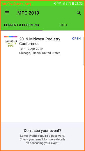 Midwest Podiatry Conference screenshot