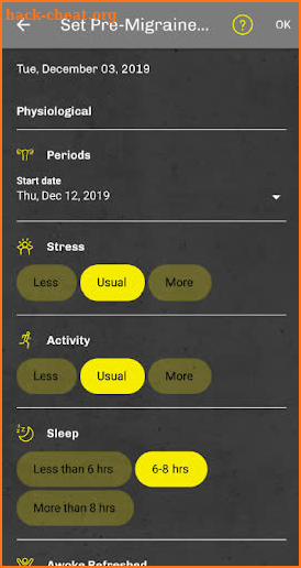 Migraine Forecaster screenshot