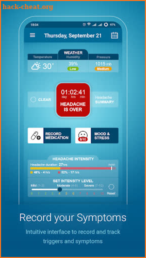 Migraine Monitor screenshot