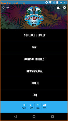 Mile 0 Fest App screenshot