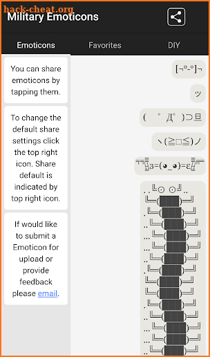 Military Emoticons screenshot