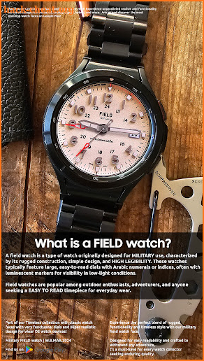 Military FIELD watch face screenshot