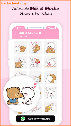 Milk Mocha Delight Stickers screenshot