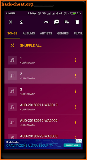 Milky Music Player screenshot