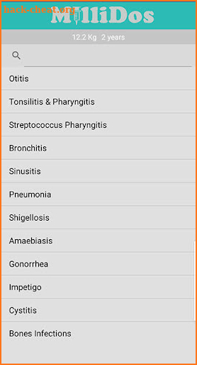 Millidos - Pediatric Drug Dosages screenshot