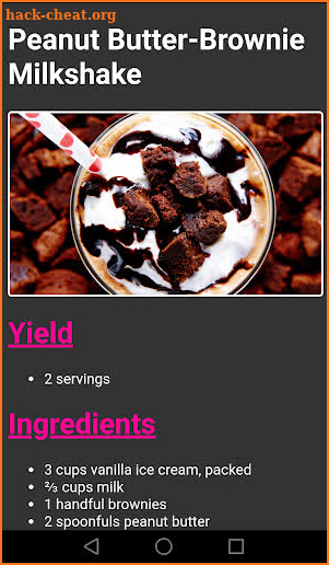 Millkshake Recipes screenshot