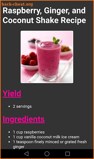 Millkshake Recipes screenshot