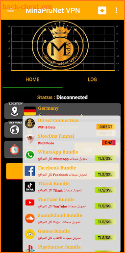 MinaProNetVPN-Tunnel screenshot