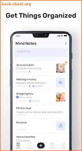 Mind Notes: Notebook Note Memo screenshot