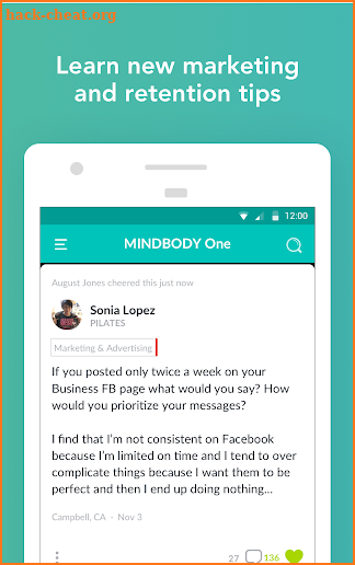 MINDBODY One screenshot