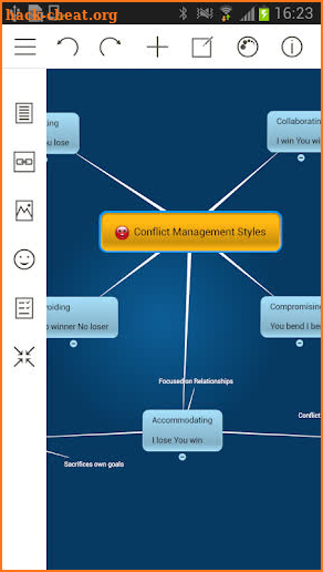 Mindomo (mind mapping) screenshot