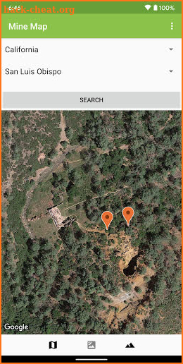 Mine Locator Map screenshot