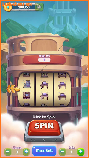 Mini Slot Game: Cute House screenshot