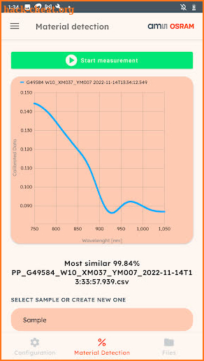 Mini Spectrometer (NIR) screenshot