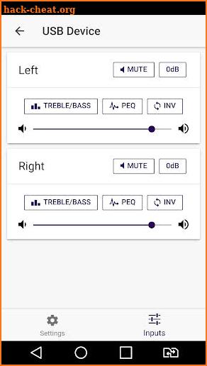 miniDSP HA-DSP controller screenshot